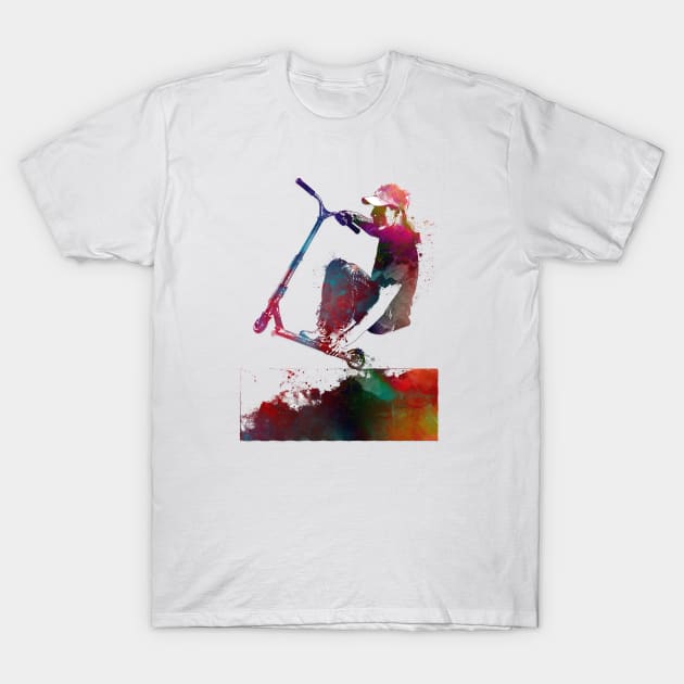 scooter sport art #scooter #sport T-Shirt by JBJart